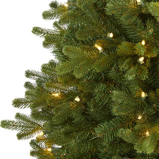 5.5ft. Pre-Lit Washington Fir Artificial Christmas Tree, Clear LED Lights
